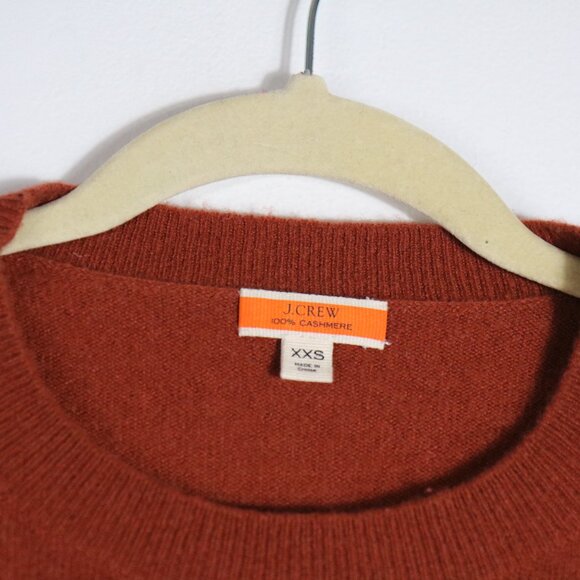 J Crew Cashmere Classic Fit Crewneck Sweater Womens XXS Brown Preppy Neutral - Picture 3 of 6